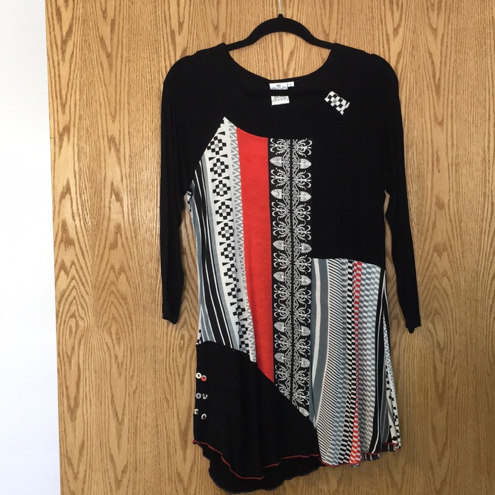 Multi design long top